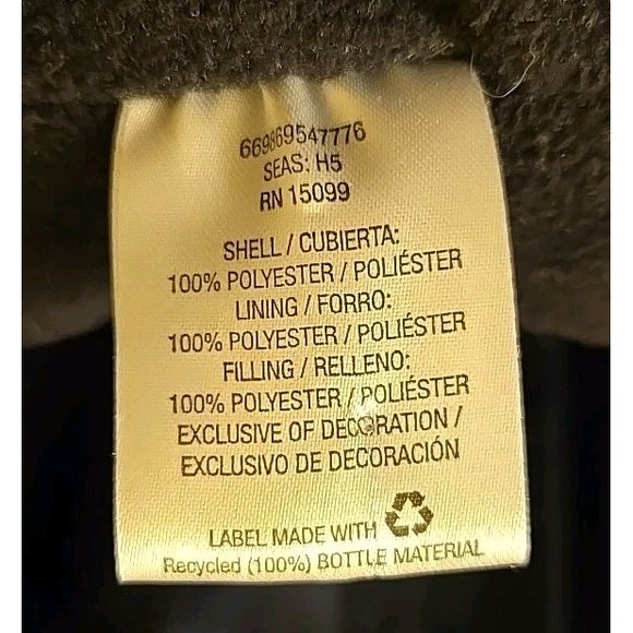 Nordic Track Insulated Jacket Men's Winter Navy Blue Fleece Lined XL 46-48 - Picture 12 of 14